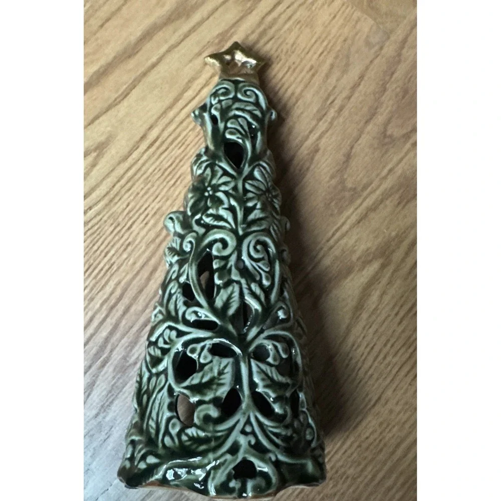 Christmas Tree Candle Holder Votive Tea Light 11